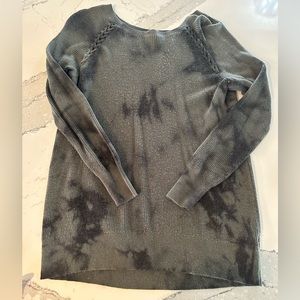American Eagle Green Tie-dye Sweater